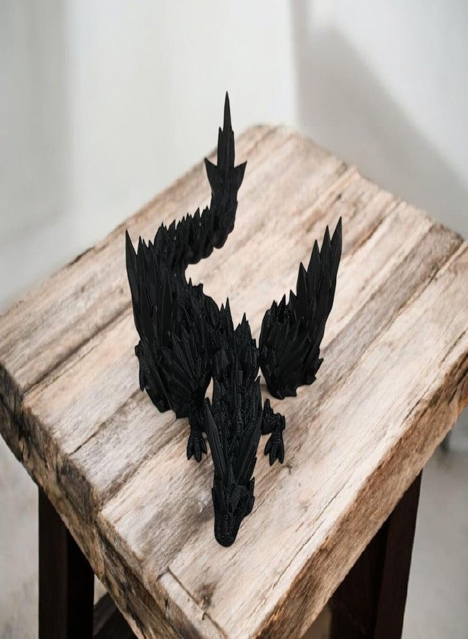 ZATOMIC Wings Dragon Unisex Kids Fidget Toy, Home, Office Decor Showpiece & Desk Toy (Black) - 23 CM (Non Toxic) - Image 2